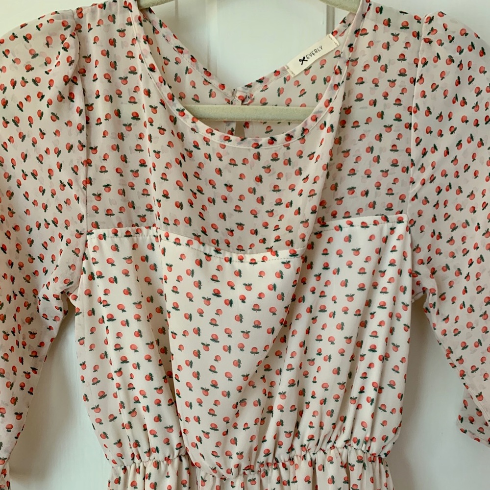 Anthropologie peaches dress